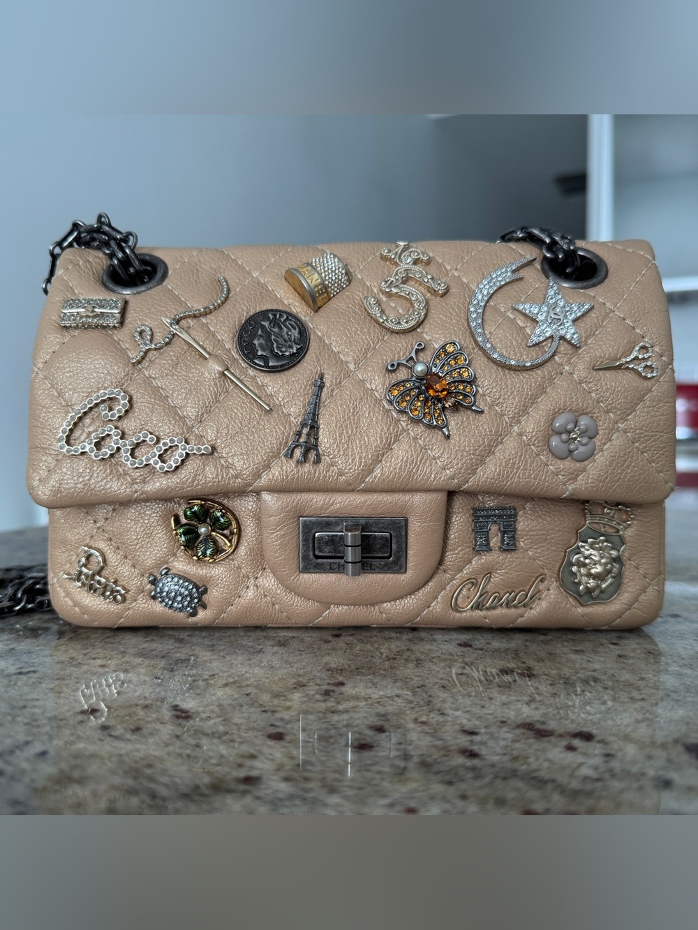Limited Edition Chanel Lucky Charms 2.55 Reissue 224 Double Flap Bag